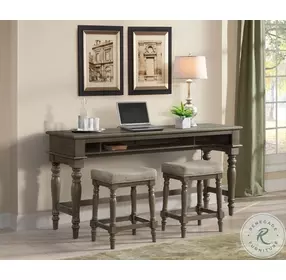 Balboa Park Roasted Oak Backless Bar Stool Set of 2