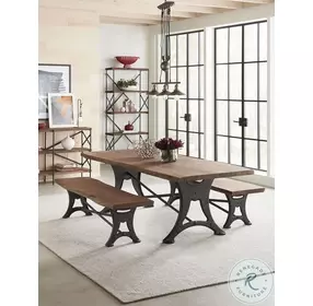 Blayne Raw Walnut And Antique Zinc 56" Horizontal Bookcase