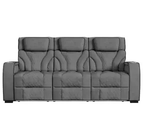 Tundra Simba Slate Motion Reclining Living Room Set with Wireless Charger and LED