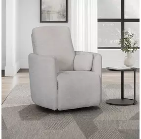 Trenton Mascarpone Manual Swivel Glider Recliner with Pillows