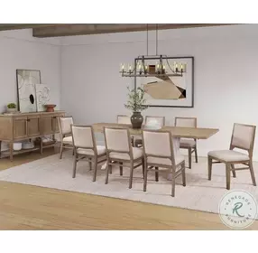 Bluff Point Tawny Brown And White Extendable Rectangular Dining Table