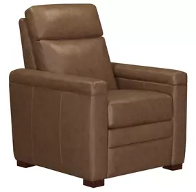 Fortmere Renaissance Tobacco Leather Manual Pushback Recliner