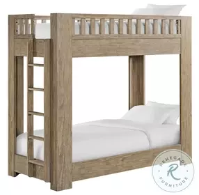 Bello Sandstone Twin Over Twin Bunk Bed