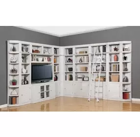 Boca Cottage White 12 Piece L Shape Entertainment Wall