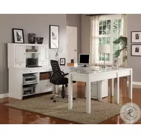 Boca Cottage White 48" Credenza with Hutch