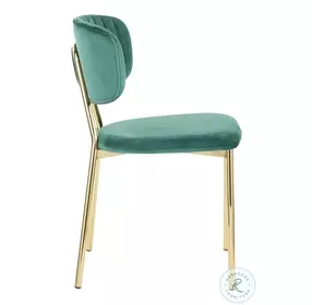 Bouton Green Velvet Chair Set Of 2