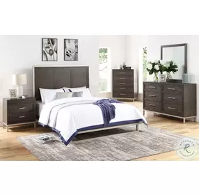Broomfield Walnut King Platform Bed