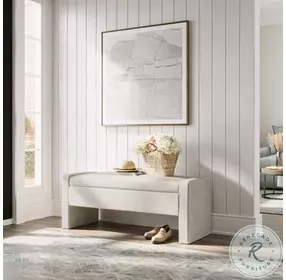 Braun Natural Storage Upholstered Bench