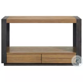 Stephen Light Oak And Black Sofa Table
