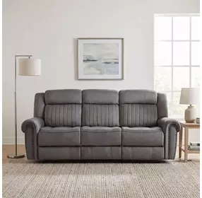 Brennen Charcoal Double 89" Reclining Sofa