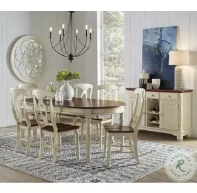 British Isles Merlot Buttermilk Napoleon Side Chair Set of 2