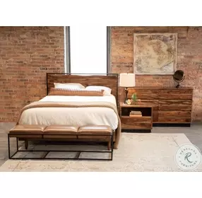 Elliston Natural Live Edge King Panel Bed