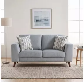 Broadway Blue Gray 64" Loveseat