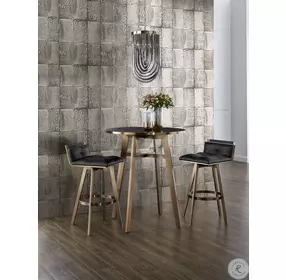 Bronx Antique Brass Bar Table