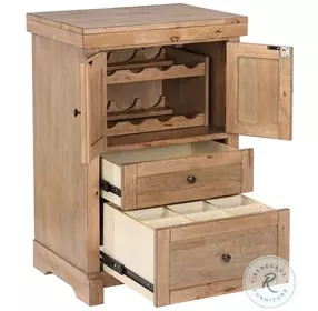 Brownstone Warm Brown 24" Spirit Cabinet