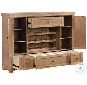 Brownstone Warm Brown 60" Spirit Cabinet