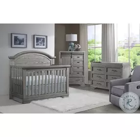 Foundry Brushed Pewter 2 Drawer Nightstand