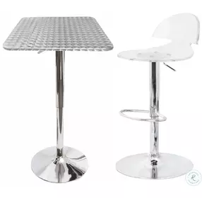 Bistro Square Adjustable Height Bar Table