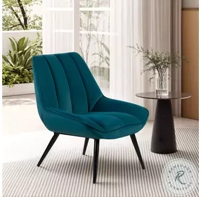 Astrid Green Velvet Accent Chair