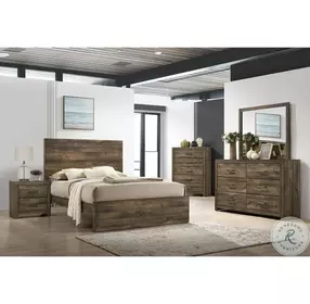 Beckett Walnut King Panel Bed