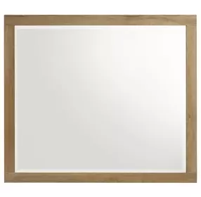 Vega Natural Oak Melamine Rectangular Dresser Mirror