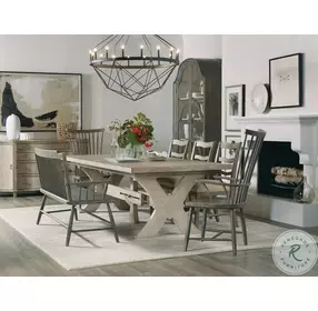 Alfresco Light Tusk Vittorio 80" Rectangular Extendable Dining Table