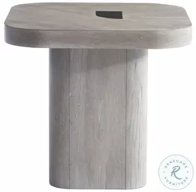 Marcato Cerused Greige 26" Side Table