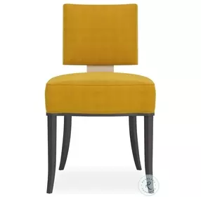 Reserved Seating Amber Velvet And Seal Skin Side Chair