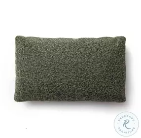 Malolo Green Long Mohair Rectangular Vegan Down Pillow