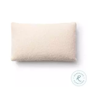 Malolo Rose Tan Long Mohair Rectangular Vegan Down Pillow