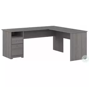 Cabot Modern Gray 72" L Shaped Computer Home Office Set