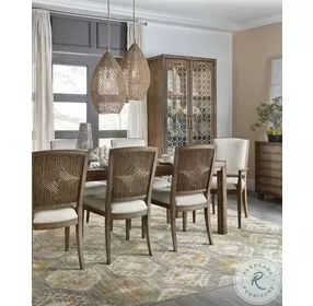 Solara Rich Dynamic Brown Display Cabinet