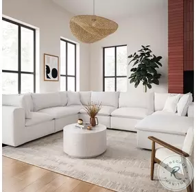 Cali Pearl Performance Fabric Ottoman