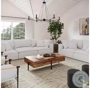 Cali Pearl Performance Fabric Modular Loveseat