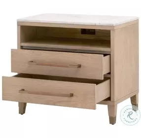 Cambria Natural Oak 2 Drawer Nightstand