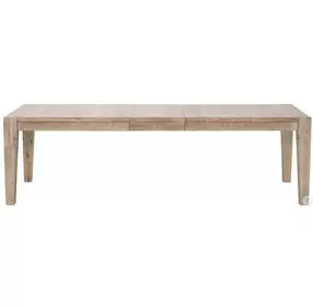 Canal Smoke Gray Pine Extendable Dining Table