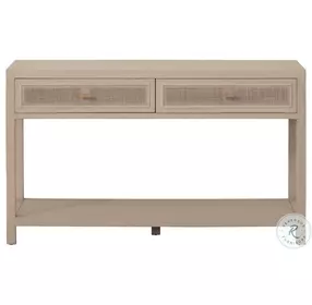 Cane Smoke Gray Oak 2 Drawer Entry Console Table
