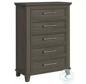 Henrik Grey 5 Drawer Chest