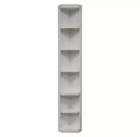 Catalina Cottage White Outside Corner Bookcase