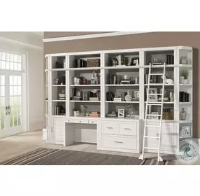 Catalina Cottage White 9 Piece Library Wall
