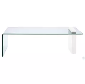Buono High Gloss White Lacquer Coffee Table