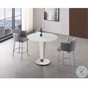 Suzzie Gray Swivel Bar Stool