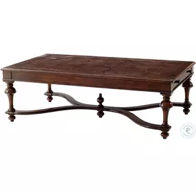 Castle Bromwich The Rustic Parquetry 63" Rectangular Occasional Table Set