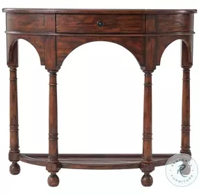 Castle Bromwich The Bowfront Country D Shape 44" Console Table