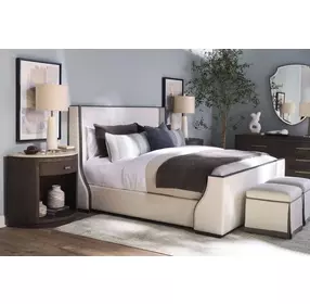 Monterey Hawthorne Dark 1 Drawer Demilune Nightstand