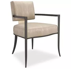 Reserved Seating Oatmeal Upholstered Arm Chair