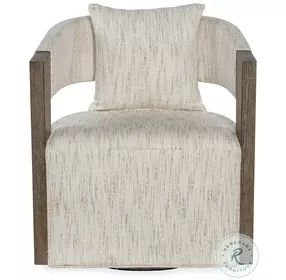 Tiverton Beige Swivel Chair