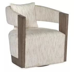 Calloway Beige Swivel Chair