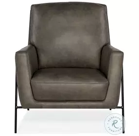 Amette Ankur Meteor Leather Club Chair