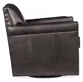 Potter Old Saddle Swivel Club Chair